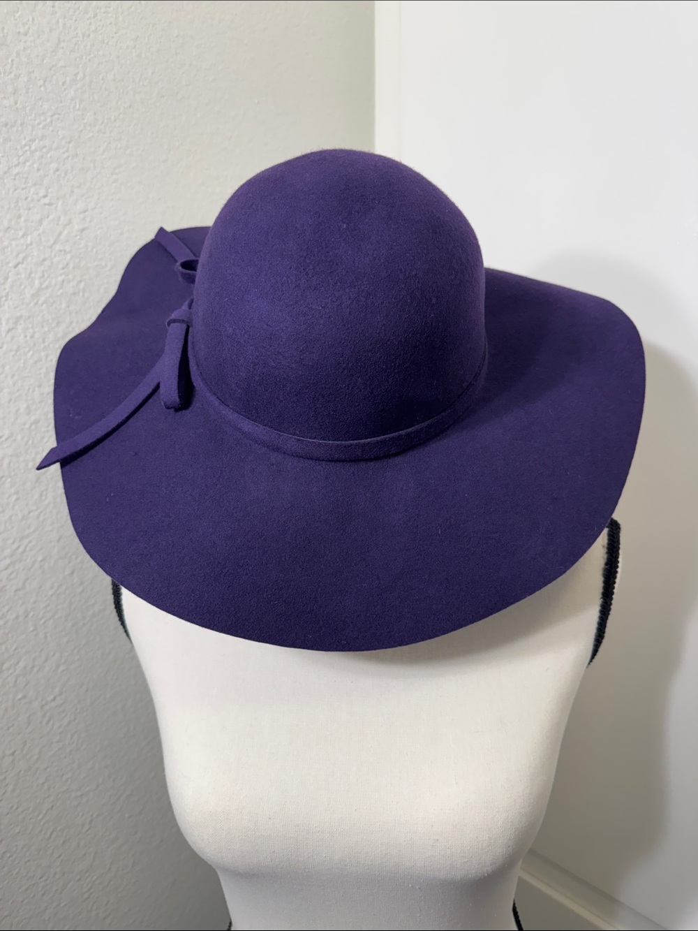 Forever 21 Deep Purple Wide-Brim Floppy Hat